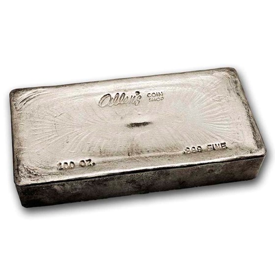 100 oz Silver Bar -Allen's Coin Shop