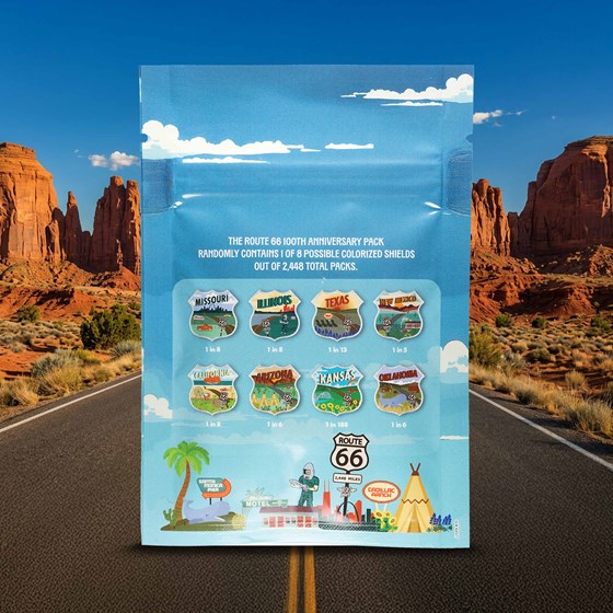 1 oz Silver Miles on Route 66 Colorized State Shield Mystery Pack