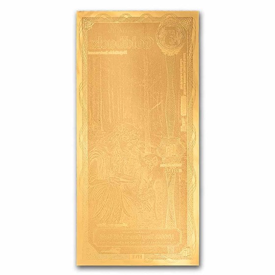 5 Idaho Goldback - Aurum Gold Foil Note (24k)