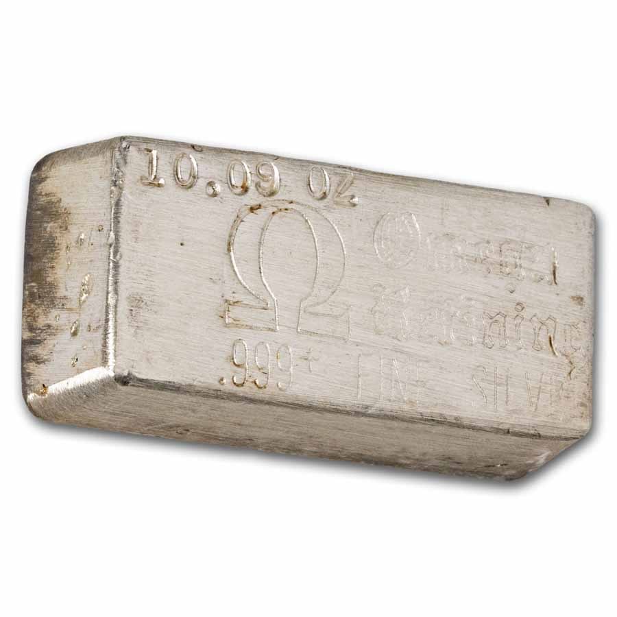 10.09 oz Silver Bar - Omega Refining