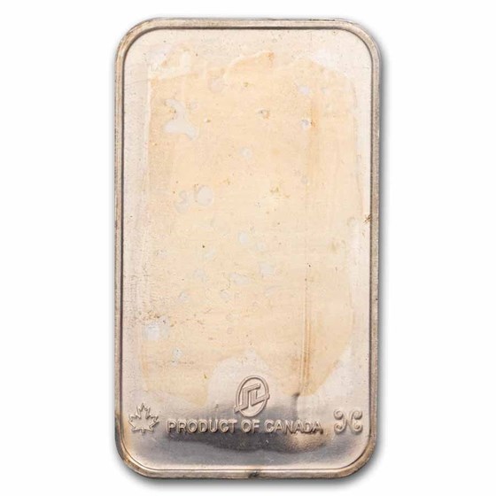 1 oz Silver Bar - Nat. Refiners-Assayers (Canada, Orig Plastic)
