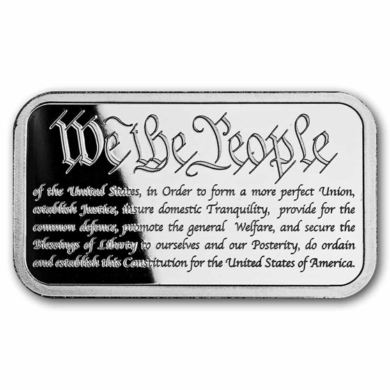5 oz Silver Bar - American Constitution