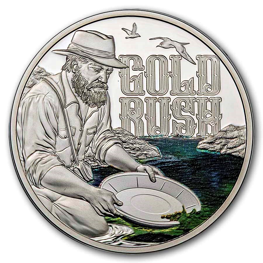 2026 Niue 1 oz Silver Proof Gold Rush (w/ Box & COA)