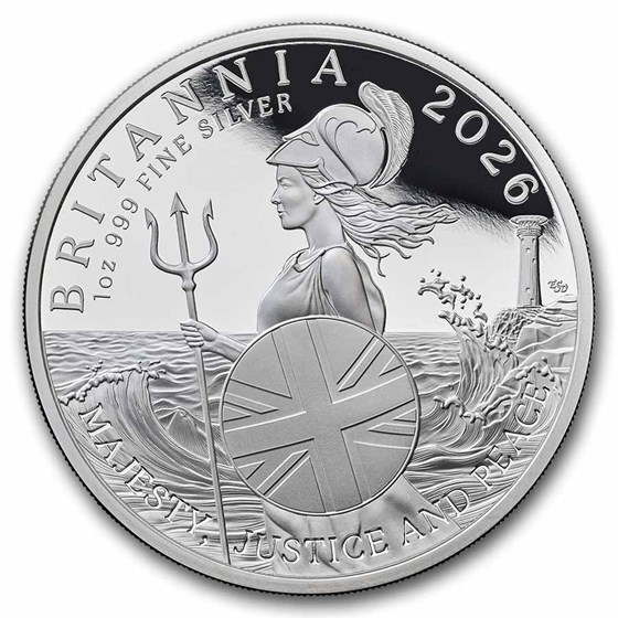 2026 Great Britain 1 oz Silver Britannia Proof (w/Box &amp; COA)