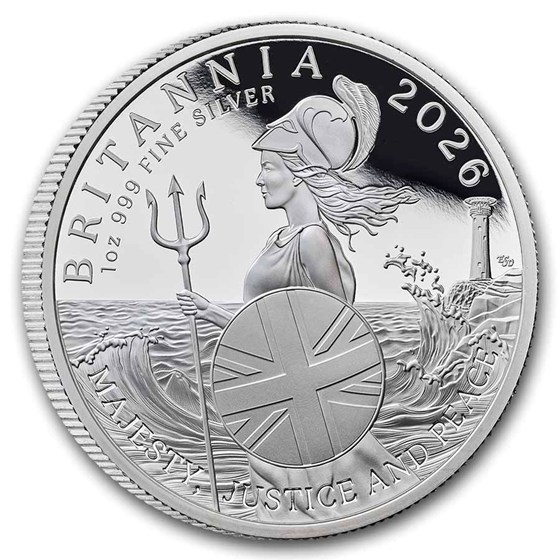 2026 Great Britain 1 oz Silver Britannia Proof (w/Box &amp; COA)
