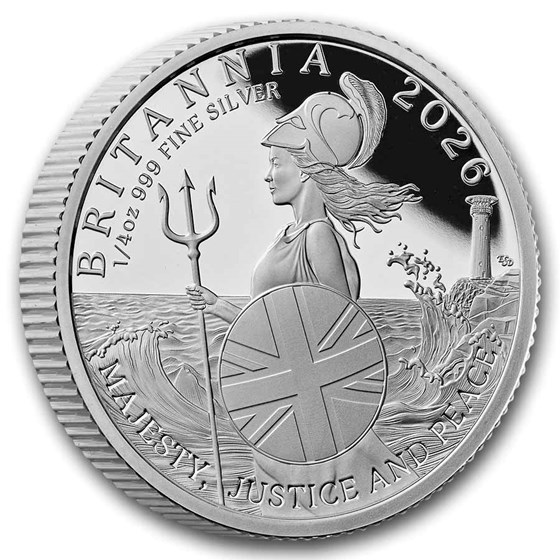 2026 Great Britain 6-Coin Silver Britannia Proof Set