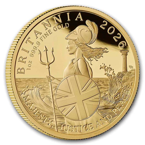 2026 Great Britain 1 oz Gold Britannia Proof (w/Box &amp; COA)