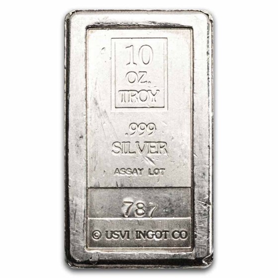 10 oz Silver Bar - A-Mark (Stackable, USVI)
