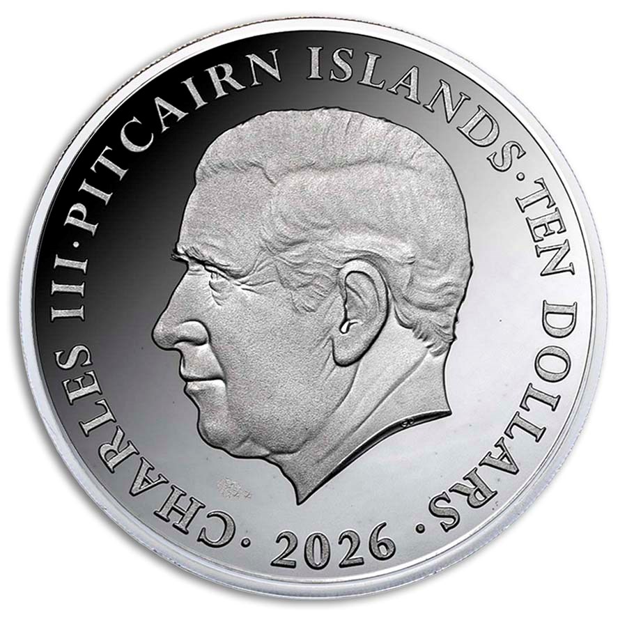 2026 Pitcairn Islands 5 oz Silver Proof Marine Life: Clownfish