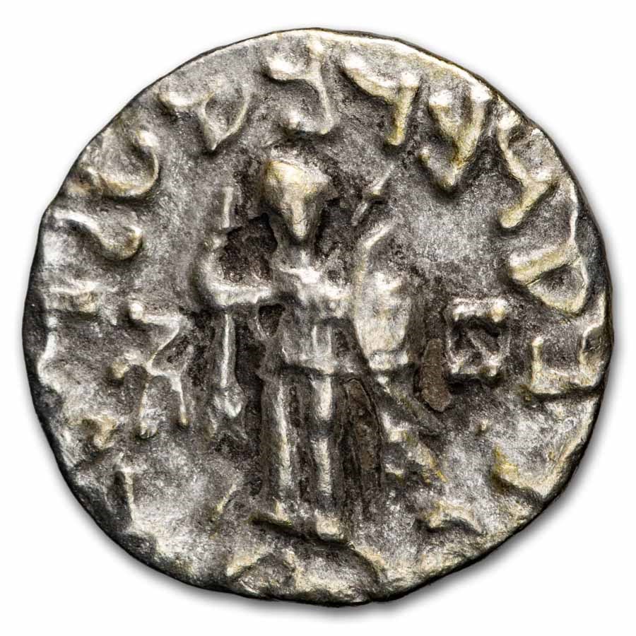 Indo Scythian Silver Drachm Azes I/II (57 BC - 5 AD) VF-XF