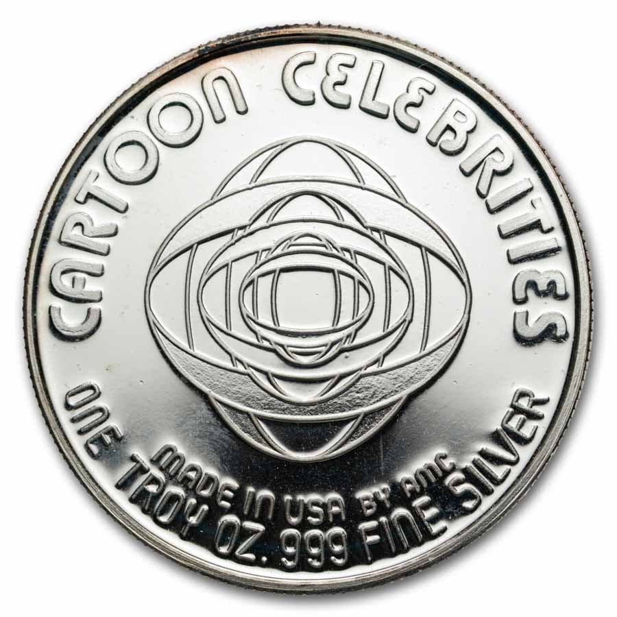 1 oz Silver Round - Cartoon Celebrities (Killer)