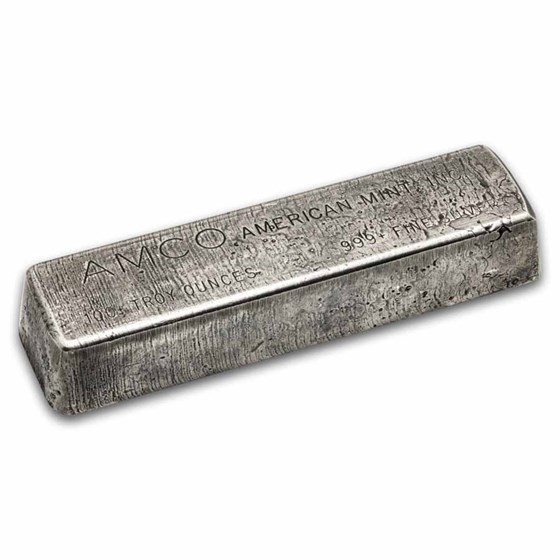 100 oz Silver Bar - American Mint Inc. (AMCO)
