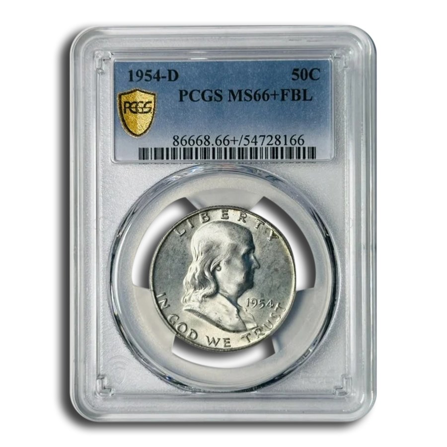 1954-D Franklin Half Dollar MS-66+ PCGS (FBL)