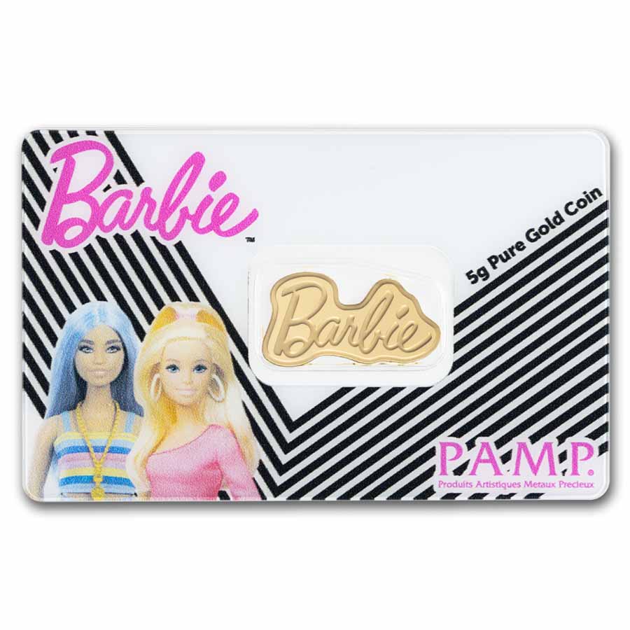 5 gram Gold - PAMP Barbie™ Shaped Coin (In Assay)