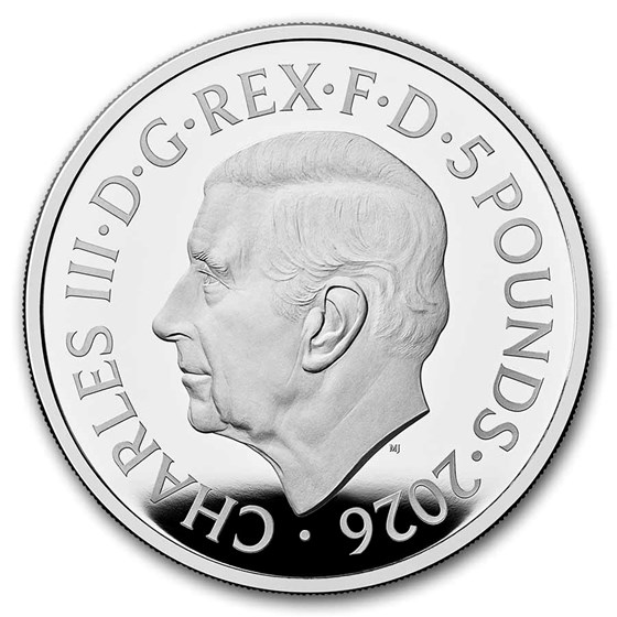 2026 Great Britain Jody Clark Effigy £5 Silver Proof Coin