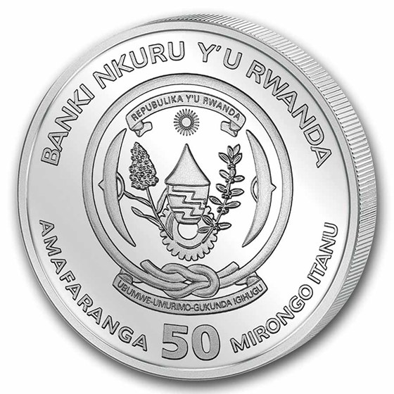 2026 Rwanda 1 oz Silver Lunar Year of the Horse Colorized Proof