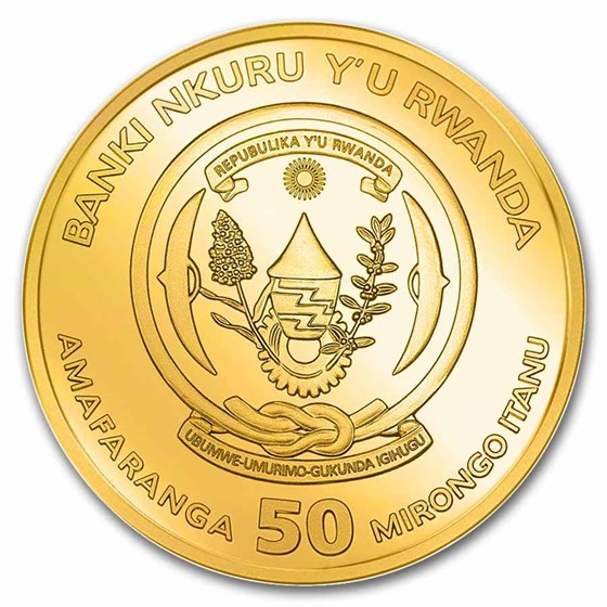 2026 Rwanda 1 oz Silver Lunar Year of the Horse Gilded Proof
