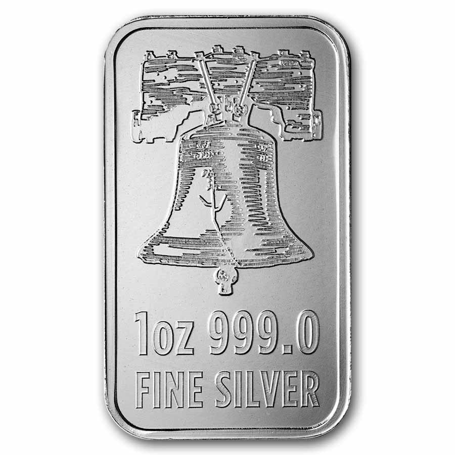 1 oz Silver Bar - Betsy Ross & Liberty Bell