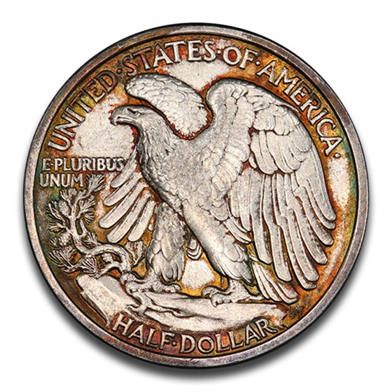 1916-D Walking Liberty Half Dollar MS-64 PCGS (Toned)
