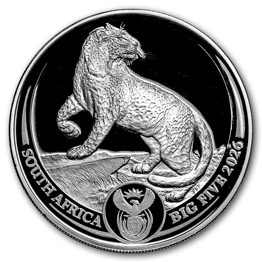 2026 South Africa 2-Coin Silver Krugerrand & Leopard Proof Set