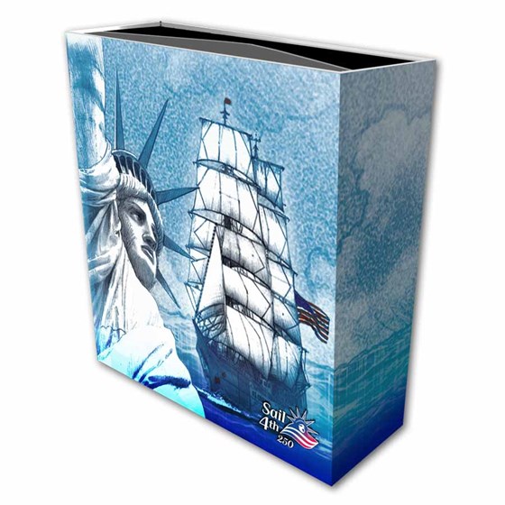 2026 Sail4th 250 1 oz Silver Proof Round (w/Box &amp; COA)