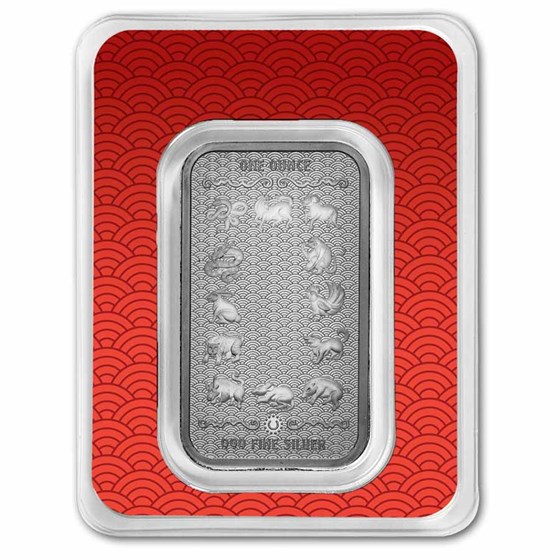 1 oz Silver Bar - 2027 APMEX Year of the Goat (TEP, Series 2)
