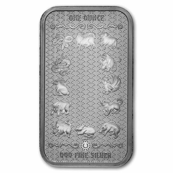 1 oz Silver Bar - 2027 APMEX Year of the Goat (TEP, Series 2)