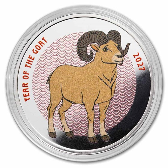 1 oz Silver Colorized Proof - 2027 Year of the Goat (Series 2)