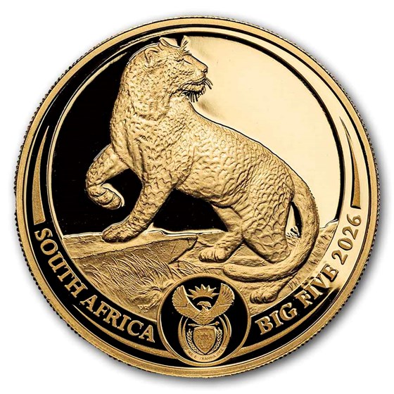 2026 South Africa 2-Coin Gold Krugerrand &amp; Leopard Proof Set