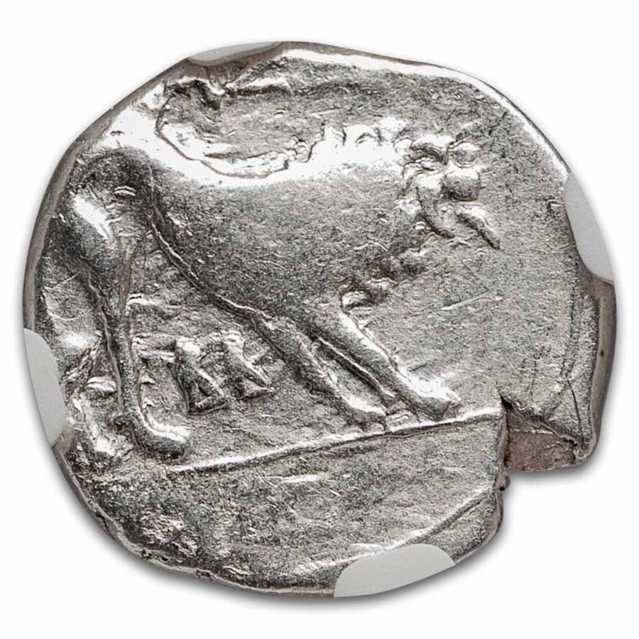 Celts Northern Italy AR Drachm (2nd-1st Century BC) Ch VF NGC 3/3