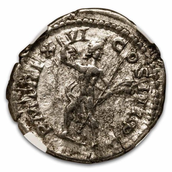 Roman Empire Silver Denarius Severus (193-211 AD) XF NGC