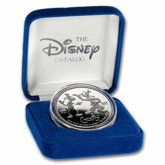 1 oz Silver Round - 1997 Disney Goofy 65th Birthday