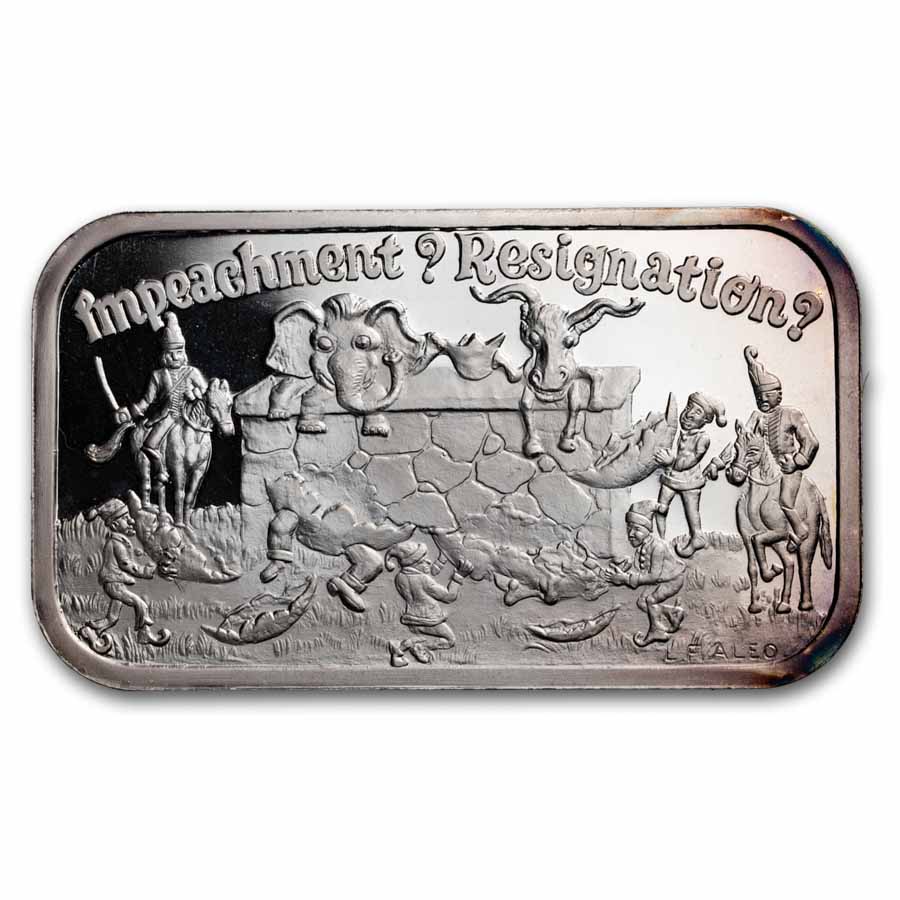 1 oz Silver Bar - Vintage Political Humpty Dumpty 3-Bar Set