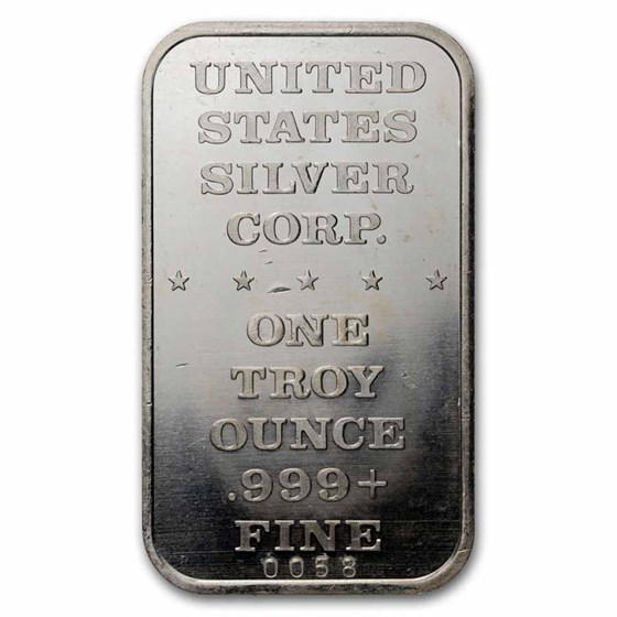 1 oz Silver Bar - Moses Michelanglo (U.S. Silver Corporation)