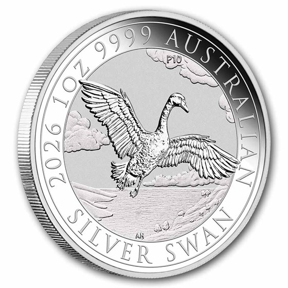 2026 Australia 1 oz Silver 10th Anniversary Swan BU