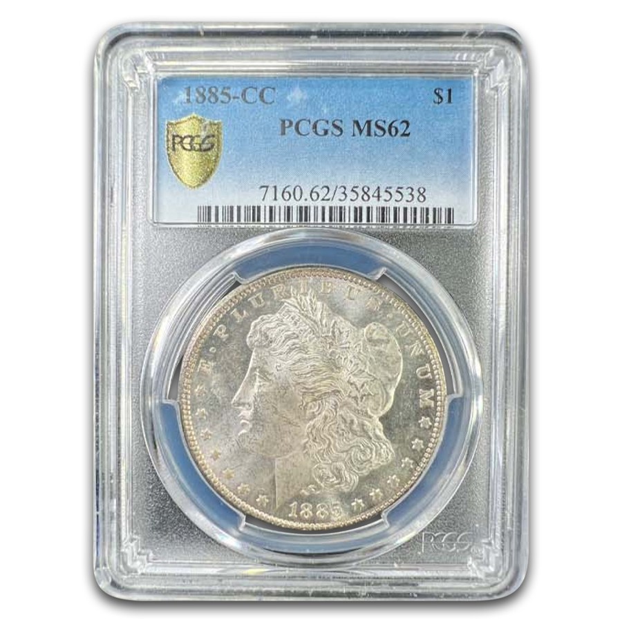 1885-CC Morgan Dollar MS-62 PCGS
