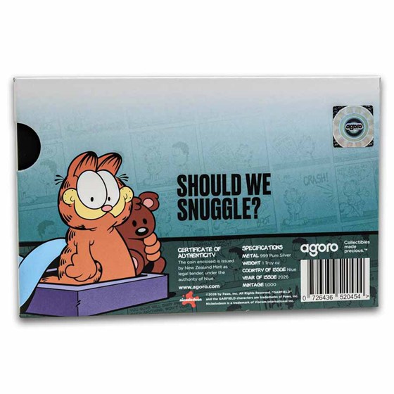 2026 Niue 1 oz Silver $2 Garfield Comics: Garfield &amp; Pooky