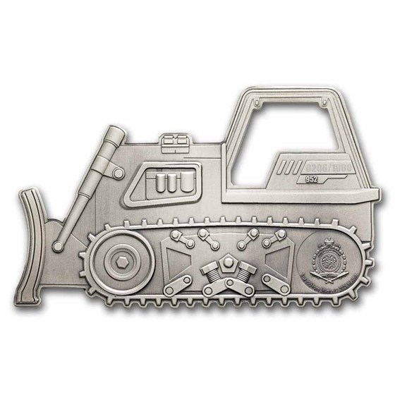 2026 Niue 1 oz Silver $2 Hasbro: Tonka Trucks Bulldozer