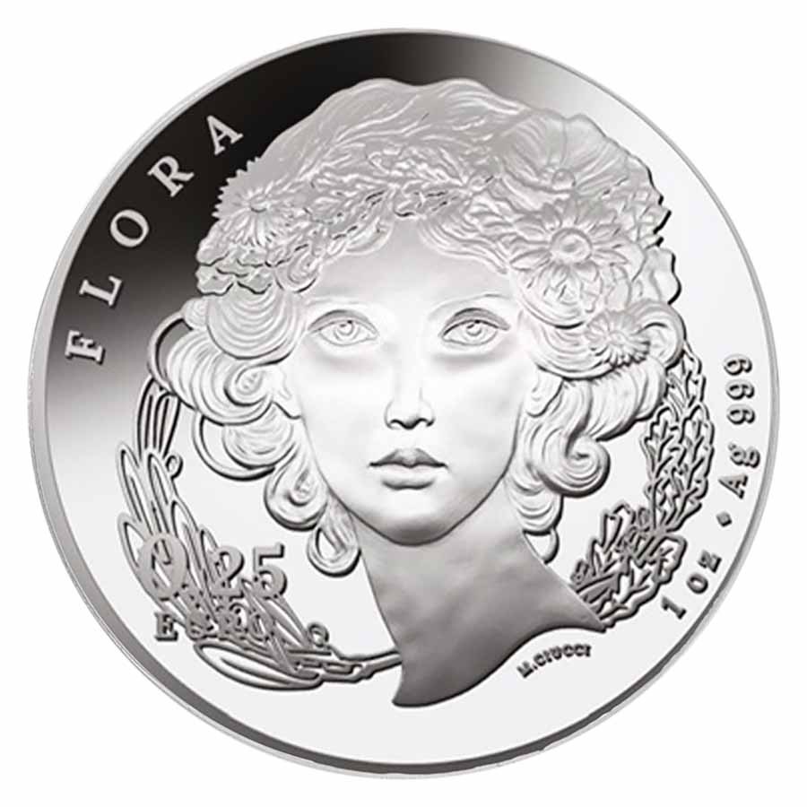 2026 Italy 1 oz Silver Flora & Fauna - The Lily MS-70 PCGS (FS)