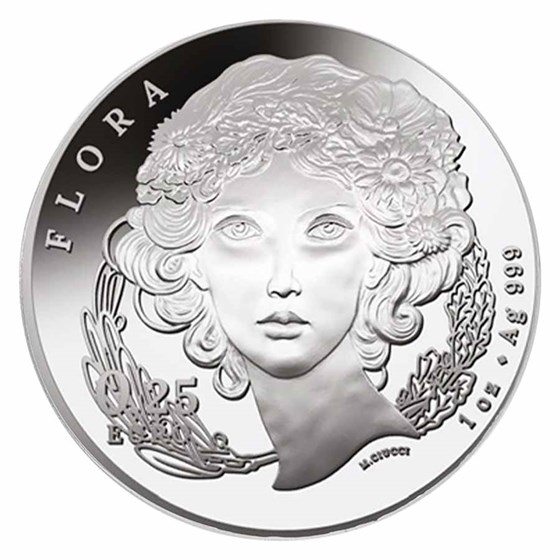 2026 Italy 1 oz Silver Flora & Fauna - The Lily MS-69 PCGS (FS)
