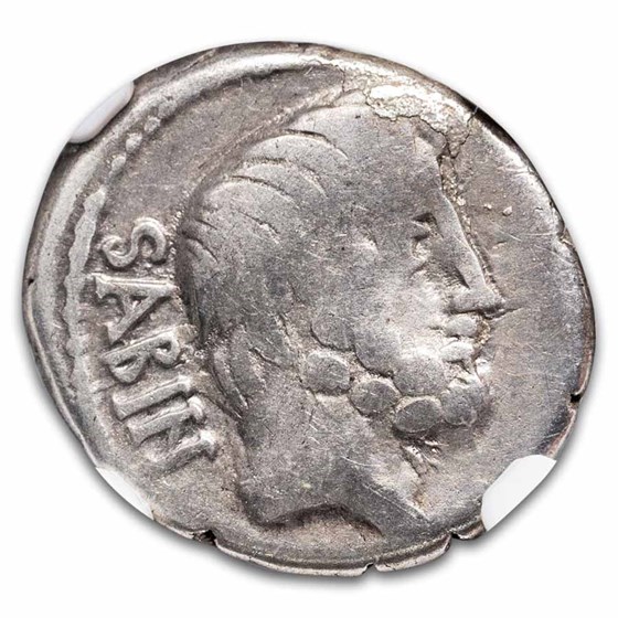 Roman Republic AR Denarius L. Sabinus (89 BC) F NGC (Cr-344/3)