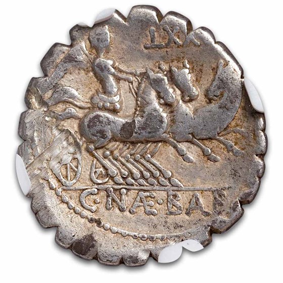 Roman AR Denarius Serratus C. Balbus (79 BC) Ch F NGC (CR-382/1b)