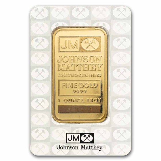 1 oz Gold Bar - Vintage Johnson Matthey (White Assay)