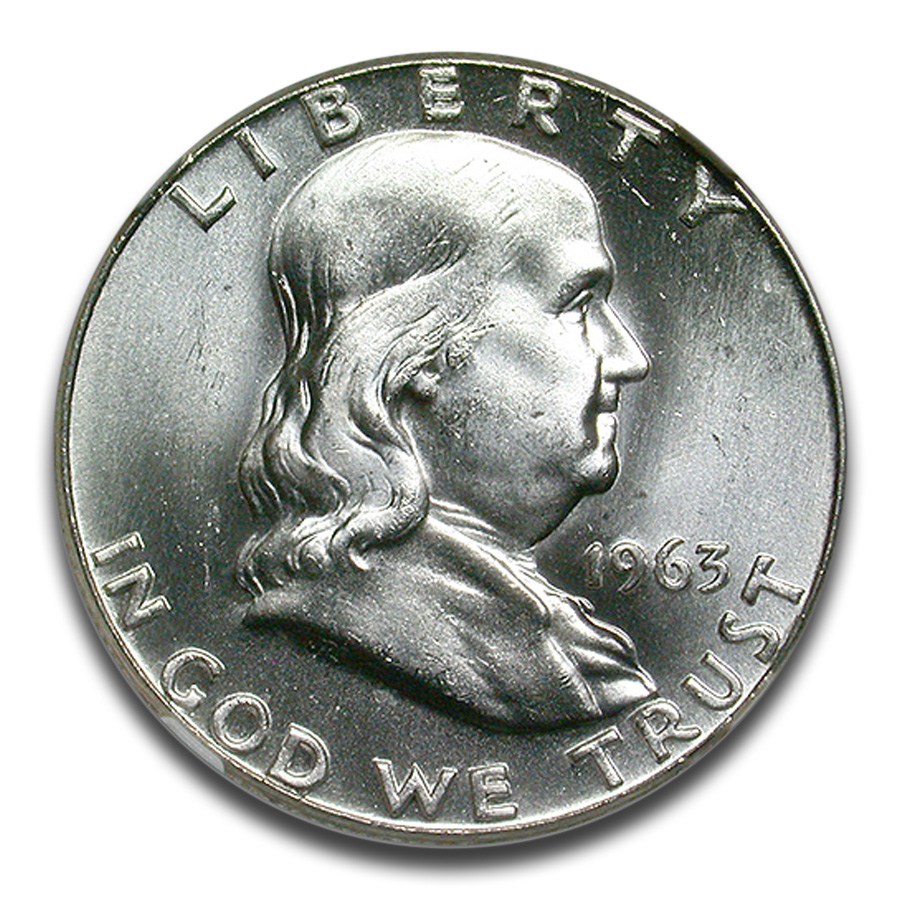 1963 Franklin Half Dollar MS-66 NGC