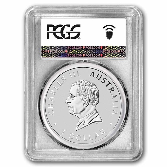 2026 AUS 1 oz Silver Swan Colorized MS-70 PCGS FDI Ann Swan Label