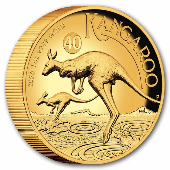 2026 Australia 1 oz Gold Kangaroo Proof (High Relief, Box &amp; COA)