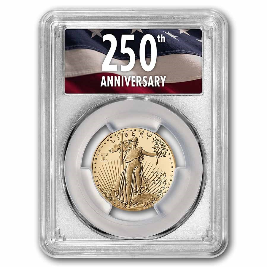 2026-W Proof 1/2 oz Gold Eagle Dual Date PR-70 PCGS (FS, 250th)