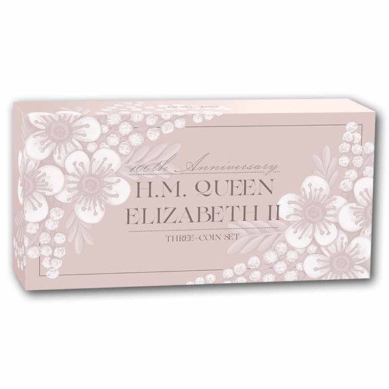2026 AUS 3 oz Silver Queen Elizabeth II 100th Anniversary Set