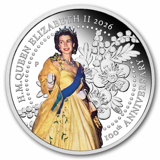 2026 AUS 3 oz Silver Queen Elizabeth II 100th Anniversary Set