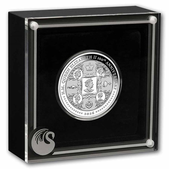 2026 AUS 1 oz Silver Queen Elizabeth II 100th Anniversary Proof